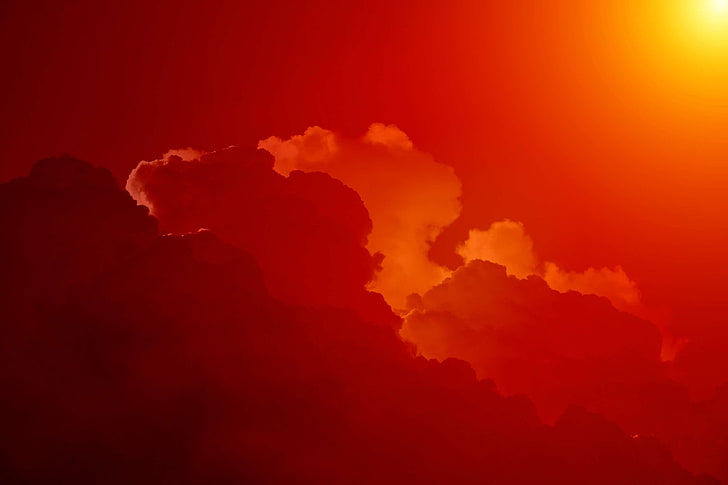 abstract, air, cloud, clouds, clouds form, cloudscape, cloudy, cumulus clouds, dawn, dramatic, dusk, evening, evening sky, light, morning, orange, red, sky, sunrise, sunset, twilight, vivid, yellow, HD wallpaper