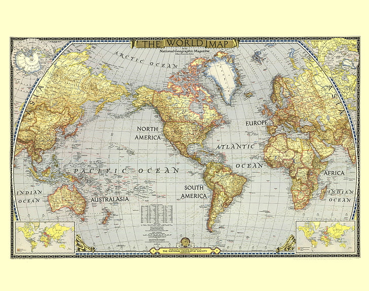 Carte du monde, l'illustration de la carte du monde, voyage, cartes, carte du monde, continents, dans le monde entier, Fond d'écran HD