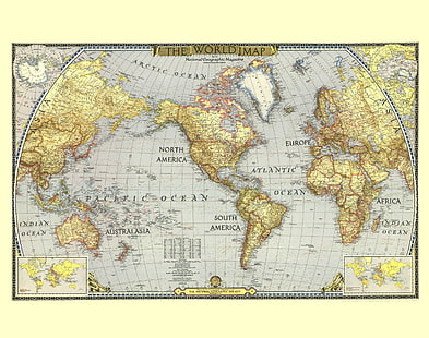 Carte du monde, l'illustration de la carte du monde, voyage, cartes, carte du monde, continents, dans le monde entier, Fond d'écran HD HD wallpaper