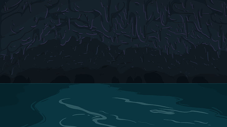 rippling body of water, Adventure Time, cartoon, HD wallpaper