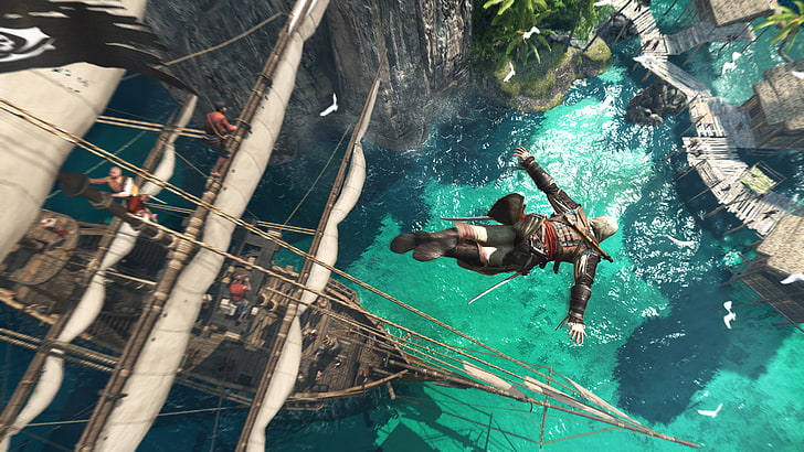 manlig spelkaraktär digital tapet, Assassin's Creed, HD tapet