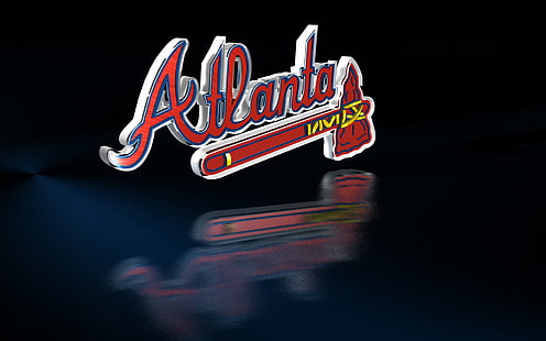 atlanta, baseball, mutige, mlb, HD-Hintergrundbild HD wallpaper