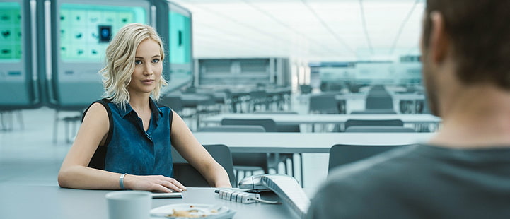 Film, Pasażerowie, Chris Pratt, Jennifer Lawrence, Pasażerowie (film), Tapety HD HD wallpaper