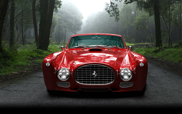 Ferrari Concept HD, red ferrari car, cars, ferrari, concept, HD wallpaper