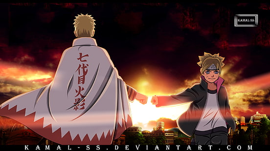 Naruto, Boruto, Boruto Uzumaki, Boruto: Naruto Generasi Selanjutnya, Naruto Uzumaki, Wallpaper HD HD wallpaper