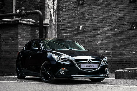 Mazda 3 2015, седан, 2015, черен, Mazda, Mazda 3, HD тапет HD wallpaper