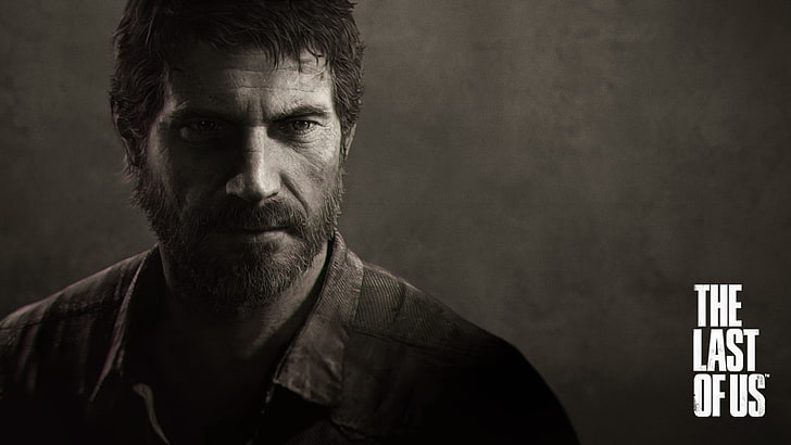 Wallpaper The Last Of Us, video game, Joel, The Last of Us, monochrome, Wallpaper HD