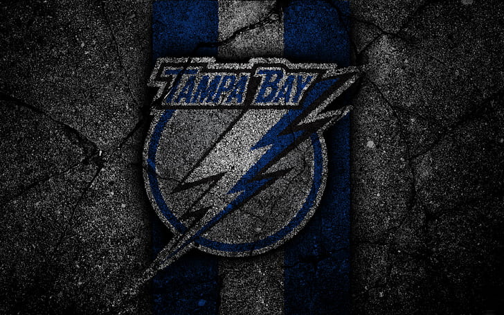 Hockey, Tampa Bay Lightning, Emblem, Logo, NHL, HD wallpaper