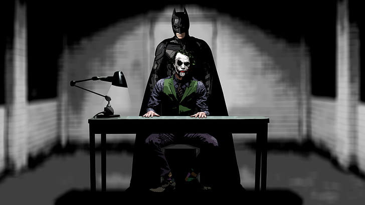 Batman The Dark Knight Joker DC Desk HD, film, the, dark, batman, knight, dc, joker, desk, Sfondo HD