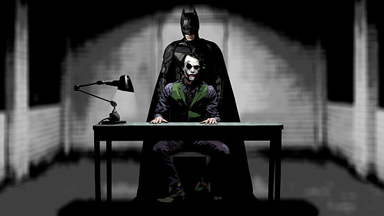 Batman The Dark Knight Joker DC Desk HD, film, the, dark, batman, knight, dc, joker, desk, Sfondo HD HD wallpaper