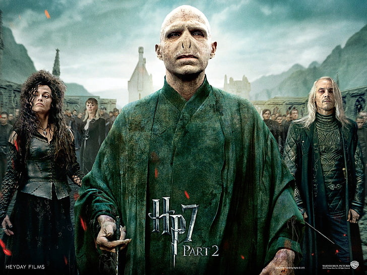 วายร้ายใน Harry Potter and the Deat วอลล์เปเปอร์ Harry Potter 7 Part 2 ภาพยนตร์ฮอลลีวูดแฮร์รี่พอตเตอร์ฮอลลีวูดภาพยนตร์, วอลล์เปเปอร์ HD