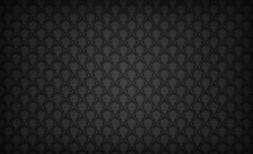 Motivo floreale, Aero, grafica vettoriale, nero, barocco, motivo floreale, motivo floreale nero, Sfondo HD HD wallpaper