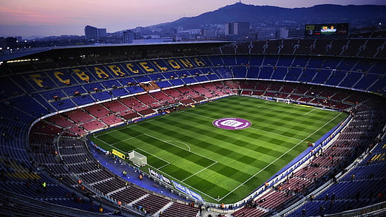 FC Barcelona campo de futebol, Barcelona, ​​clubes de futebol, FC Barcelona, ​​estádio, Camp Nou, HD papel de parede HD wallpaper