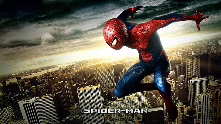 Wallpaper Spider-Man, Spider-Man, film, seni digital, superhero, Wallpaper HD