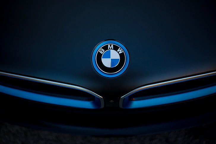 BMW emblem, logo, emblem, Boomer, BMW i8, HD wallpaper