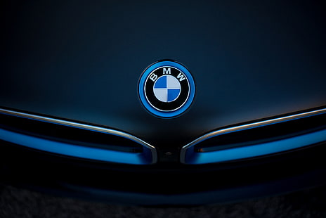 BMW emblem, logo, emblem, Boomer, BMW i8, HD wallpaper HD wallpaper
