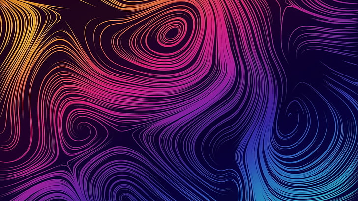 cyclone, colorful, pattern, magenta, psychedelic art, line, design, circle, graphics, art, graphic design, HD wallpaper