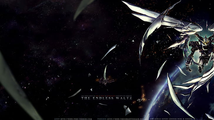 Gundam, anime, Mobile Suit Gundam Wing: Valsa sem fim, mech, Gundam Wing, Mobile Suit Gundam Wing, HD papel de parede