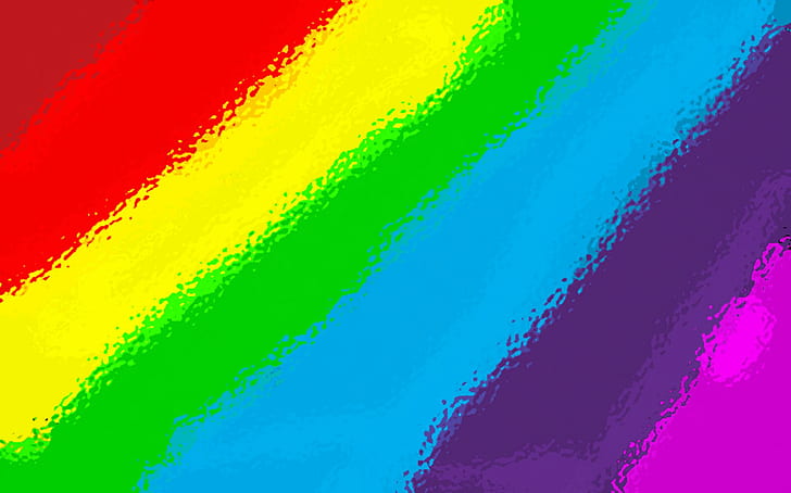 Regenbogen-Streifen, groß, Farbe, Streifen, Regenbogen, 3d und Zusammenfassung, HD-Hintergrundbild