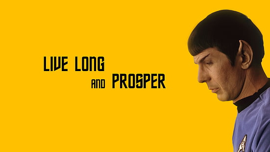 Star Trek, Spock, Live Long Dan Prosper, Wallpaper HD HD wallpaper