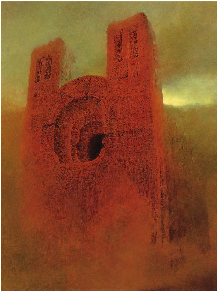 Zdzisław Beksiński, obra de arte, Fondo de pantalla HD, fondo de pantalla de teléfono
