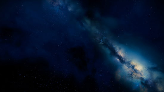 Via Láctea azul, Destiny 2, jogos de vídeo, espaço, HD papel de parede HD wallpaper