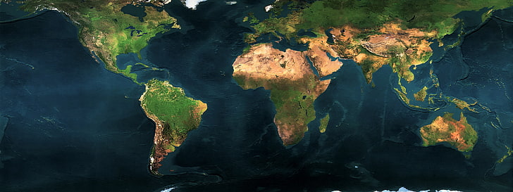 världskarta tapeter, jord, planet, karta, 156, kontinenter, HD tapet
