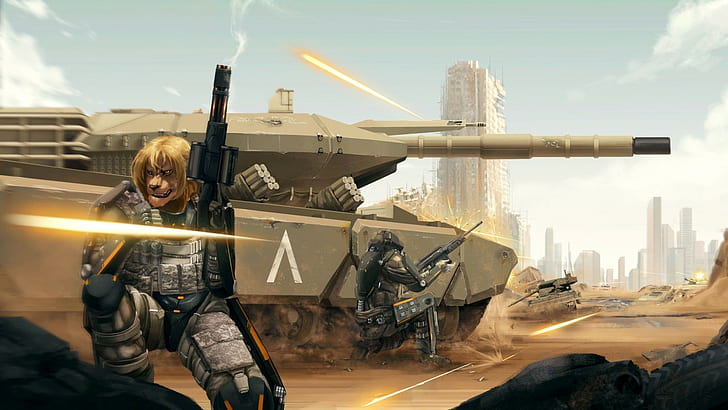 Panzer, Pistole, HD-Hintergrundbild