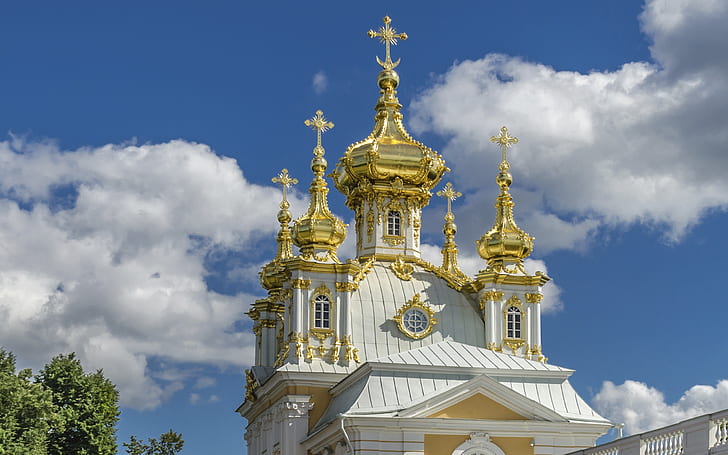 Church Of Grand Peterhof Palace 012, HD wallpaper