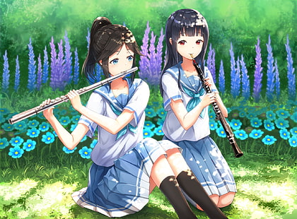 Anime, Suara!Euphonium, Mizore Yoroizuka, Nozomi Kasaki, Wallpaper HD HD wallpaper