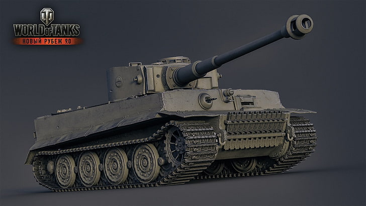 Papel de parede de World of Tanks, World of Tanks, tanque, guerra, jogos de vídeo, render, Tiger I, HD papel de parede
