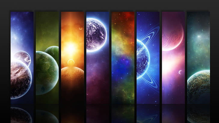 우주 레인보우 HD, 색상, 레인보우, HD 배경 화면