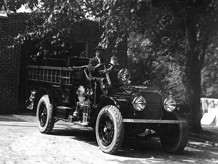 1915年 アメリカン 消防車 ラフラン レトロ タイプ75 Hdデスクトップの壁紙 Wallpaperbetter