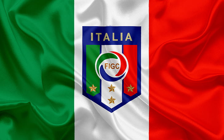 サッカー、イタリアナショナルフットボールチーム、エンブレム、イタリア、ロゴ、 HDデスクトップの壁紙