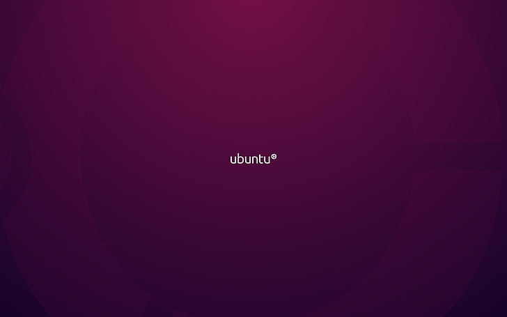 テキストオーバーレイ、紫色、ミニマリズム、linux、ubuntuと紫色の背景、 HDデスクトップの壁紙