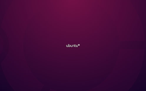 テキストオーバーレイ、紫色、ミニマリズム、linux、ubuntuと紫色の背景、 HDデスクトップの壁紙 HD wallpaper