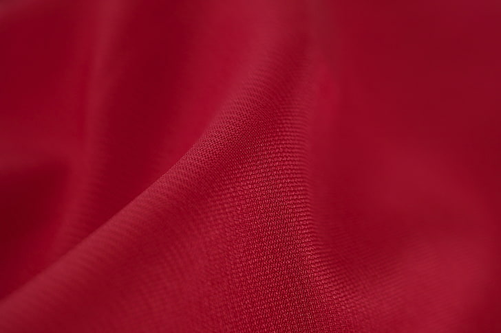 red cloth, fabric, texture, material, HD wallpaper