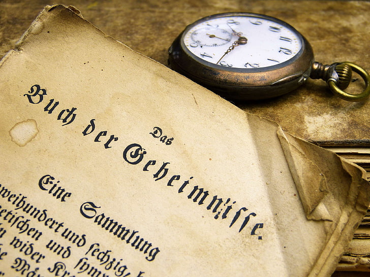 age, antiquarian, antique, book, business, clock, dirty, document, font, historically, learn, library, literature, newspaper, nostalgia, number, old book, page, paper, pocket watch, read, school, secret, sign, study, tea, HD wallpaper