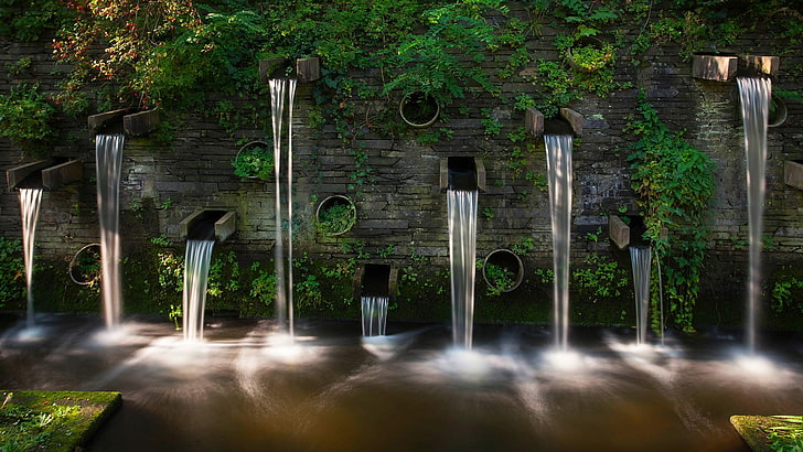 Brunnen, Wand, HD-Hintergrundbild