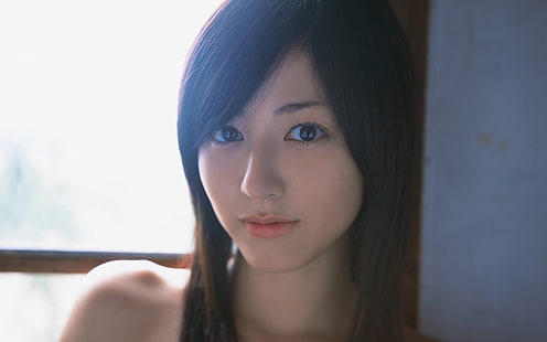 Asiático, mujeres, japón, yumi sugimoto, sonriente, modelo, Fondo de pantalla HD HD wallpaper