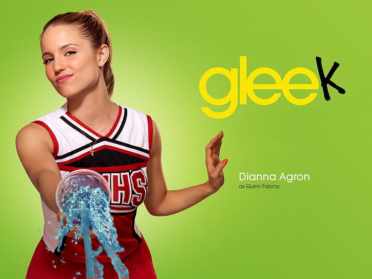 Glee's Dianna Agron, Дианна, Агрон, Glee's, HD обои
