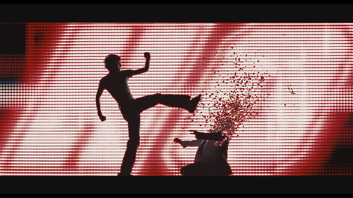 man kicking person, movies, Scott Pilgrim vs. the World, HD wallpaper