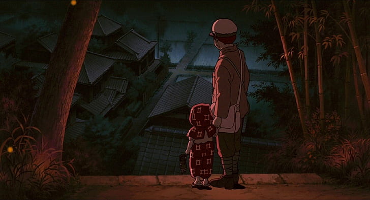 Студио Ghibli, аниме, Гробът на светулките, HD тапет