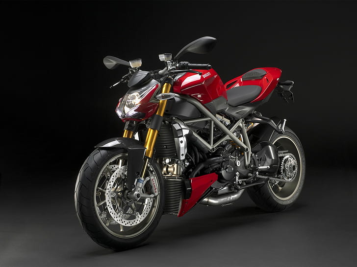 Ducati Streetfighter HD, sepeda olahraga hitam dan merah, sepeda, sepeda motor, sepeda dan sepeda motor, Ducati, streetfighter, Wallpaper HD