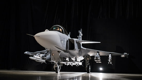 JAS-39E Gripen, avión de combate, fuerza aérea sueca, Fondo de pantalla HD HD wallpaper