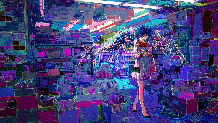 anime wallpaper, anime, anime girls, Hatsune Miku, Vocaloid, HD wallpaper