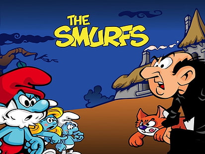 smurfs, desenho animado, Gargamel, HD papel de parede HD wallpaper