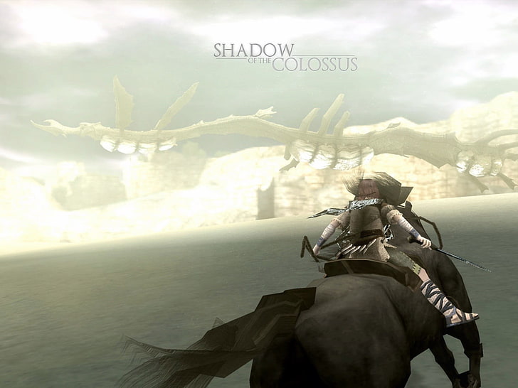 helicóptero RC preto e cinza, Shadow of the Colossus, videogame, HD papel de parede