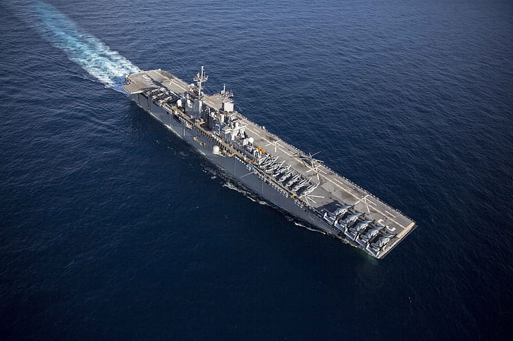USS Kearsarge, Marinha dos Estados Unidos, porta-aviões, navio, HD papel de parede