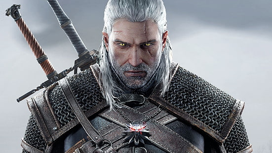 The Witcher цифровые обои, Ведьмак, The Witcher 3: Wild Hunt, видеоигры, HD обои HD wallpaper